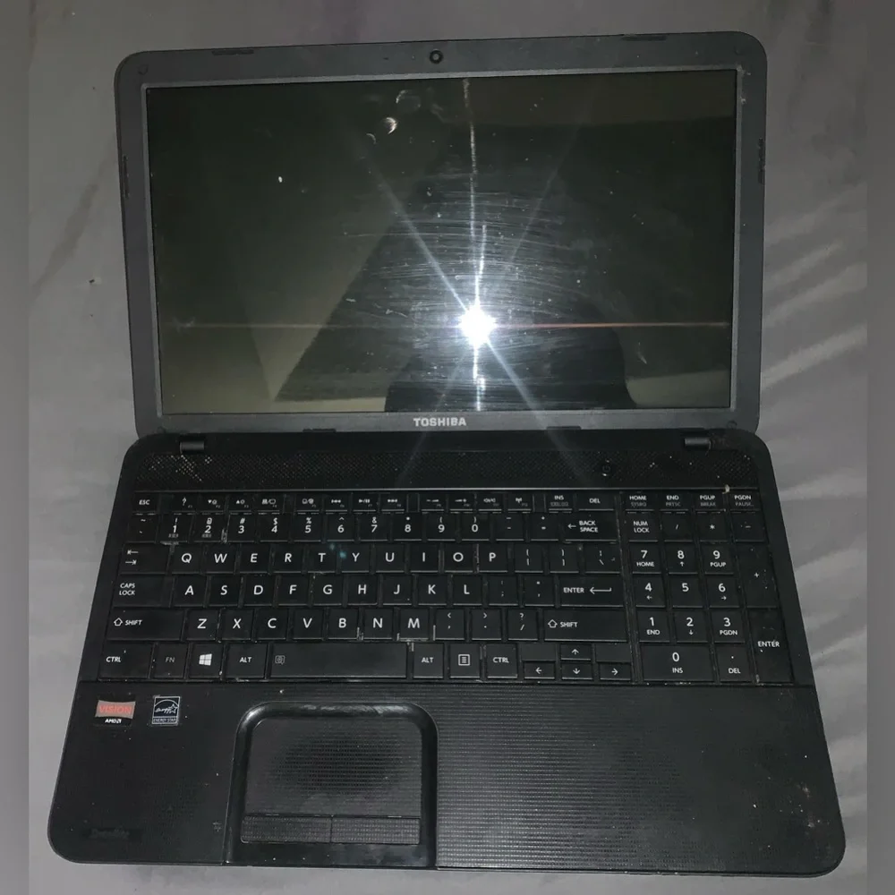 Toshiba Sleek Black Laptop